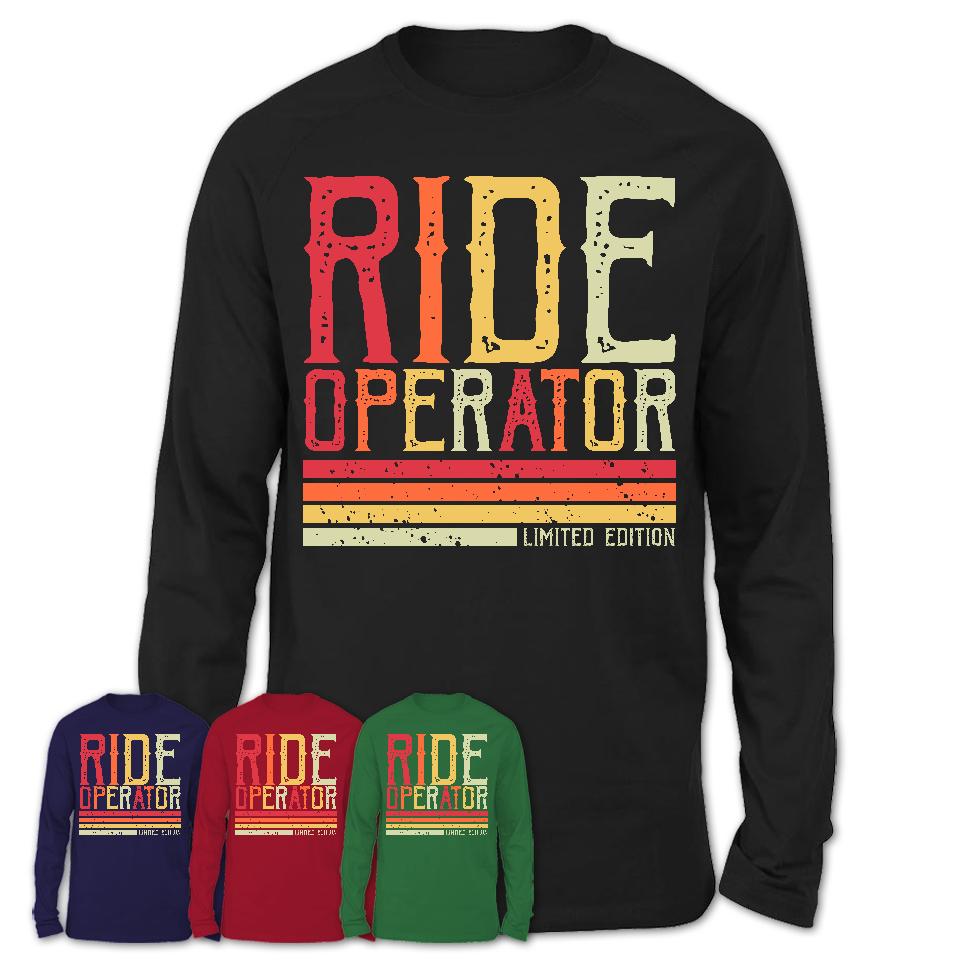 Vintage Ride Operator Limited Edition Job Shirt, Coworker Birthday Gift Idea