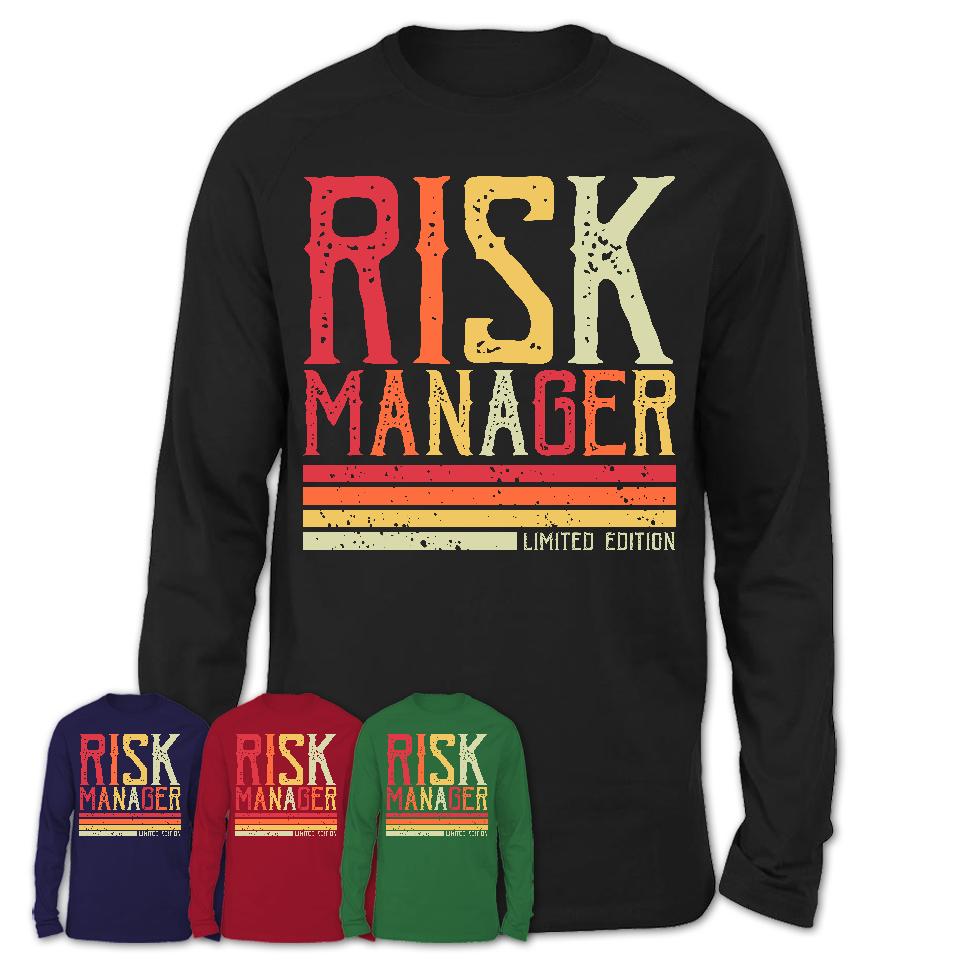Vintage Risk Manager Limited Edition Job Shirt, Coworker Birthday Gift Idea
