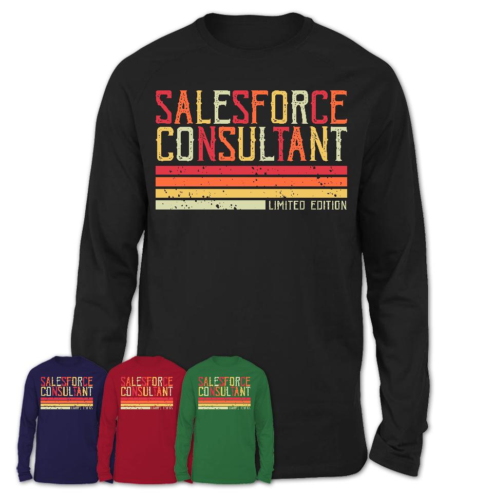 Vintage Salesforce Consultant Limited Edition Job Shirt, Coworker Birthday Gift Idea