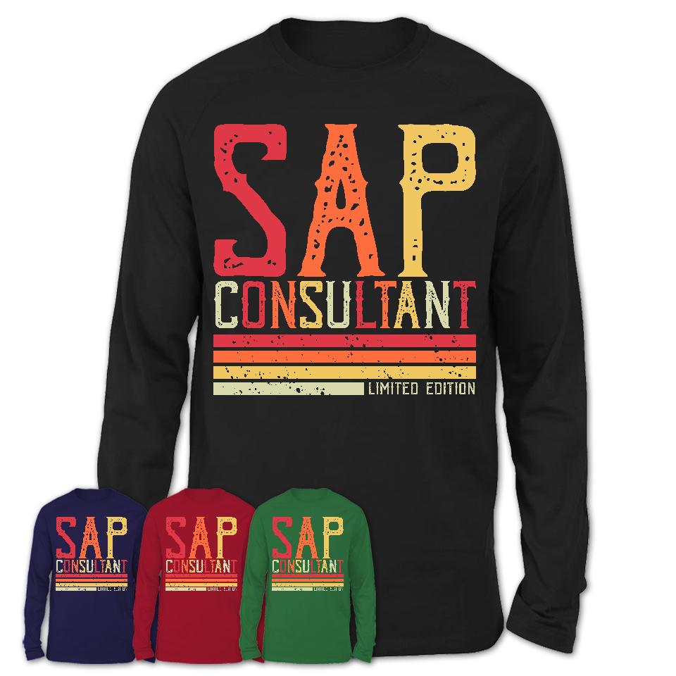Vintage Sap Consultant Limited Edition Job Shirt, Coworker Birthday Gift Idea