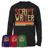 Vintage Script Writer Limited Edition Job Shirt, Coworker Birthday Gift Idea