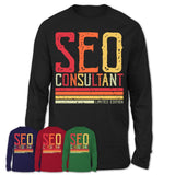 Vintage Seo Consultant Limited Edition Job Shirt, Coworker Birthday Gift Idea