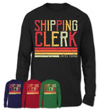 Vintage Shipping Clerk Limited Edition Job Shirt, Coworker Birthday Gift Idea