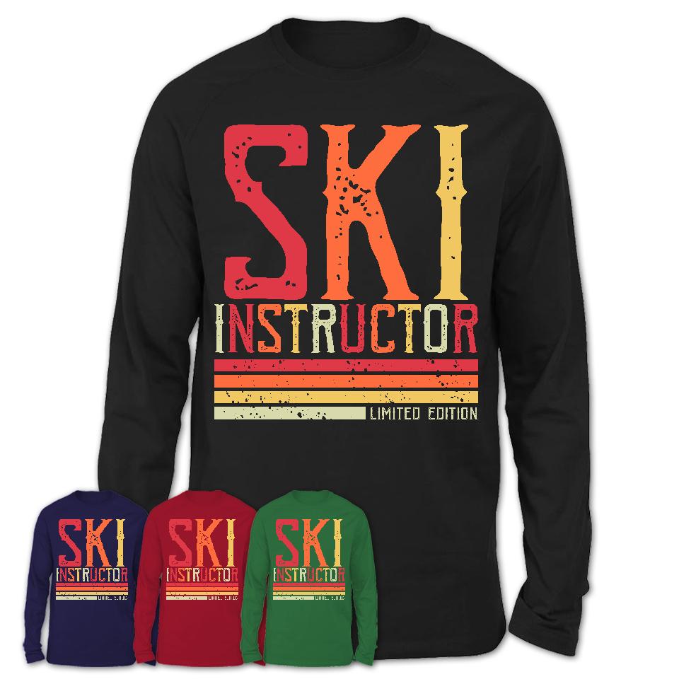 Vintage Ski Instructor Limited Edition Job Shirt, Coworker Birthday Gift Idea