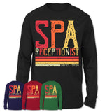 Vintage Spa Receptionist Limited Edition Job Shirt, Coworker Birthday Gift Idea