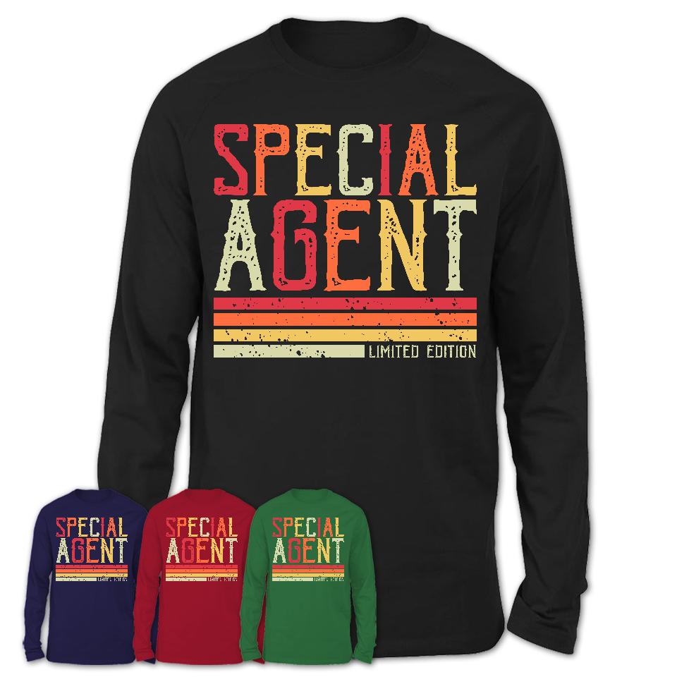 Vintage Special Agent Limited Edition Job Shirt, Coworker Birthday Gift Idea