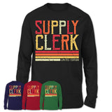Vintage Supply Clerk Limited Edition Job Shirt, Coworker Birthday Gift Idea