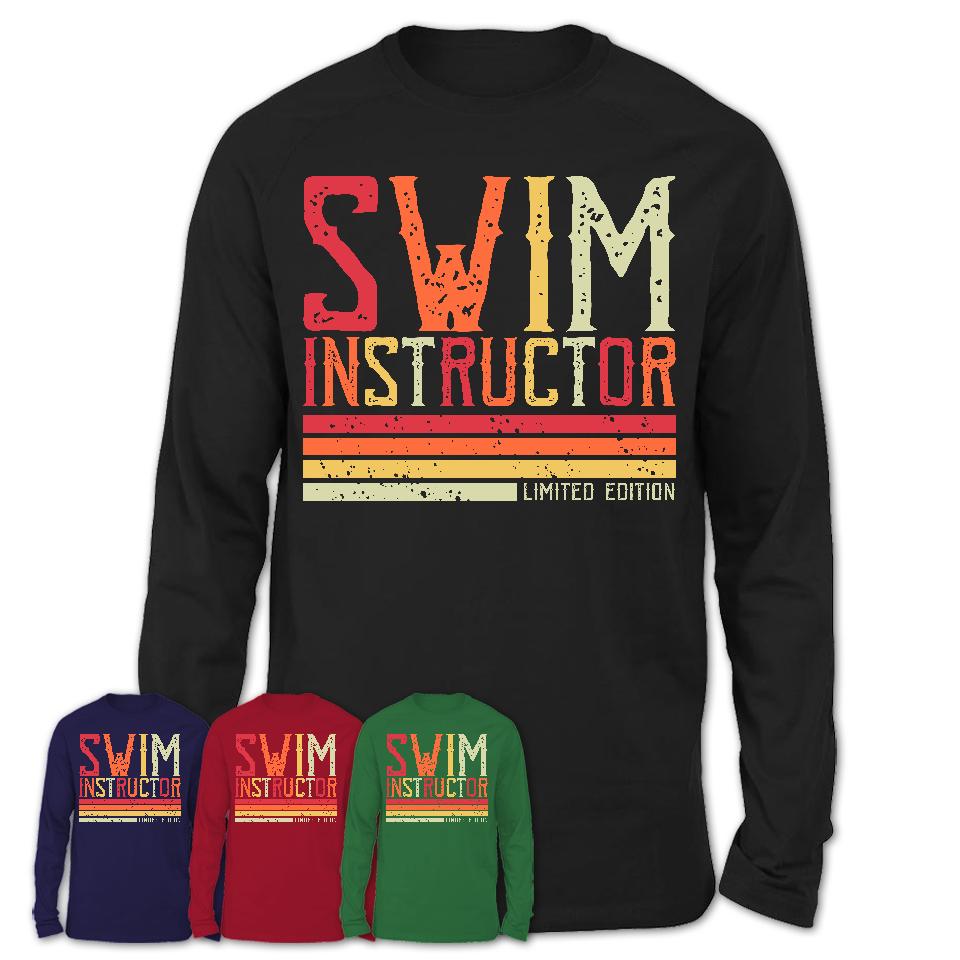 Vintage Swim Instructor Limited Edition Job Shirt, Coworker Birthday Gift Idea