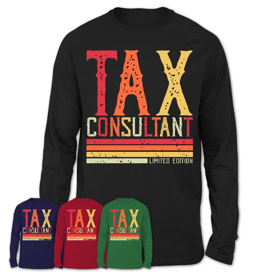 Vintage Tax Consultant Limited Edition Job Shirt, Coworker Birthday Gift Idea