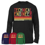 Vintage Technical Engineer Limited Edition Job Shirt, Coworker Birthday Gift Idea