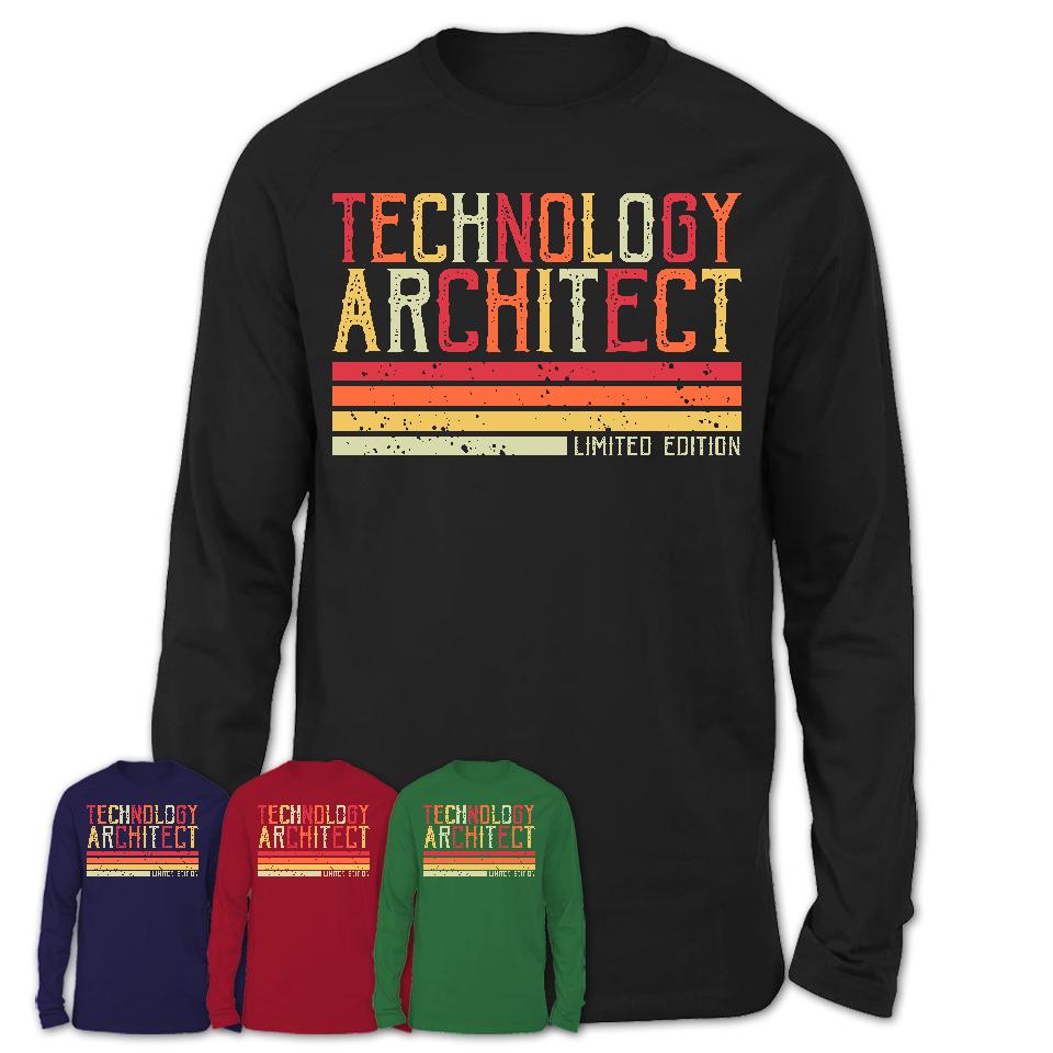 Vintage Technology Architect Limited Edition Job Shirt, Coworker Birthday Gift Idea