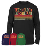 Vintage Technology Consultant Limited Edition Job Shirt, Coworker Birthday Gift Idea