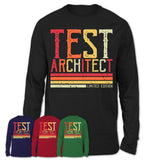 Vintage Test Architect Limited Edition Job Shirt, Coworker Birthday Gift Idea