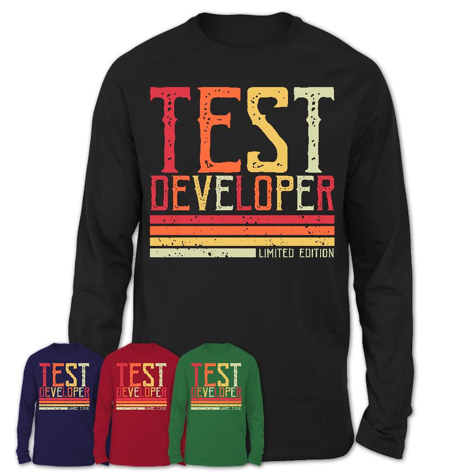 Vintage Test Developer Limited Edition Job Shirt, Coworker Birthday Gift Idea