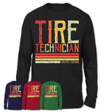 Vintage Tire Technician Limited Edition Job Shirt, Coworker Birthday Gift Idea