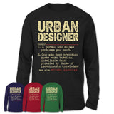 Vintage Urban Designer Definition Shirt, Funny Coworker Gift Idea for Urban Designer, New Job Gift