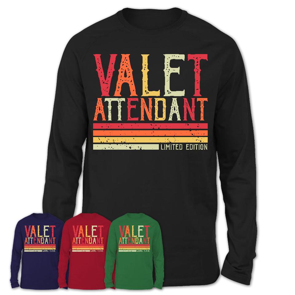 Vintage Valet Attendant Limited Edition Job Shirt, Coworker Birthday Gift Idea