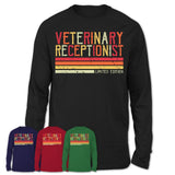 Vintage Veterinary Receptionist Limited Edition Job Shirt, Coworker Birthday Gift Idea