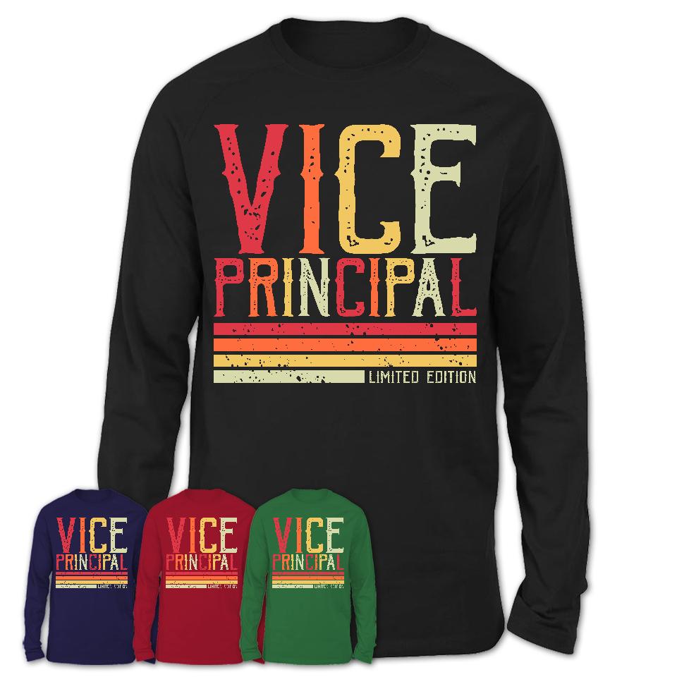 Vintage Vice Principal Limited Edition Job Shirt, Coworker Birthday Gift Idea