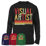 Vintage Visual Artist Limited Edition Job Shirt, Coworker Birthday Gift Idea