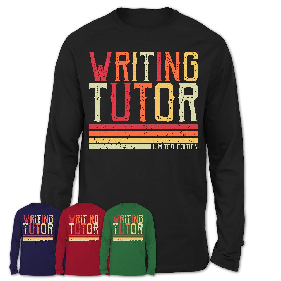 Vintage Writing Tutor Limited Edition Job Shirt, Coworker Birthday Gift Idea