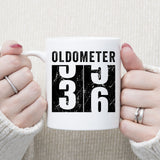 Oldometer 36 Mug, Turning 36 Mug, 36th Birthday Gift, 36 years Old Gift