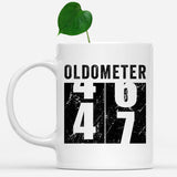 Oldometer 47 Mug, Turning 47 Mug, 47th Birthday Gift, 47 years Old Gift