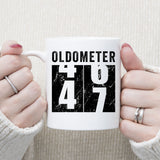 Oldometer 47 Mug, Turning 47 Mug, 47th Birthday Gift, 47 years Old Gift