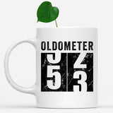 Oldometer 53 Mug, Turning 53 Mug, 53rd Birthday Gift, 53 years Old Gift