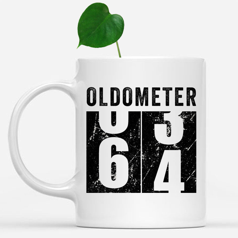 Oldometer 64 Mug, Turning 64 Mug, 64th Birthday Gift, 64 years Old Gift