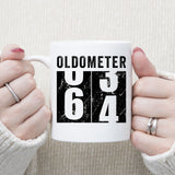 Oldometer 64 Mug, Turning 64 Mug, 64th Birthday Gift, 64 years Old Gift