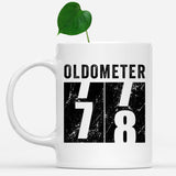 Oldometer 78 Mug, Turning 78 Mug, 78th Birthday Gift, 78 years Old Gift