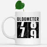 Oldometer 79 Mug, Turning 79 Mug, 79th Birthday Gift, 79 years Old Gift