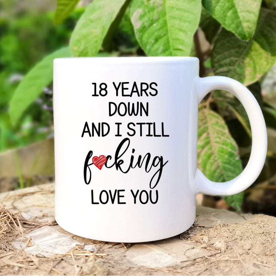 Personalized 18 years Anniversary Mug, 18th Anniversary Gift for Husband, Couple Mug for 18th Anniversary