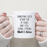 Personalized 19th Anniversary Gift, 19 years Wedding Anniversary Gift Ideas, 19 years Custom Anniversary Cup, Funny Anniversary Mug