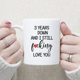 Personalized 3 years Anniversary Mug, 3rd Anniversary Gift for Husband, Couple Mug for 3rd Anniversary