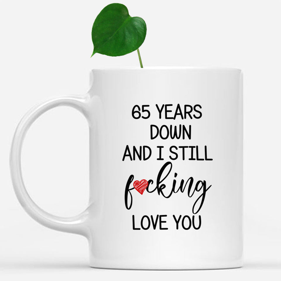 Personalized 65 years Anniversary Mug, 65th Anniversary Gift for Husband, Couple Mug for 65th Anniversary