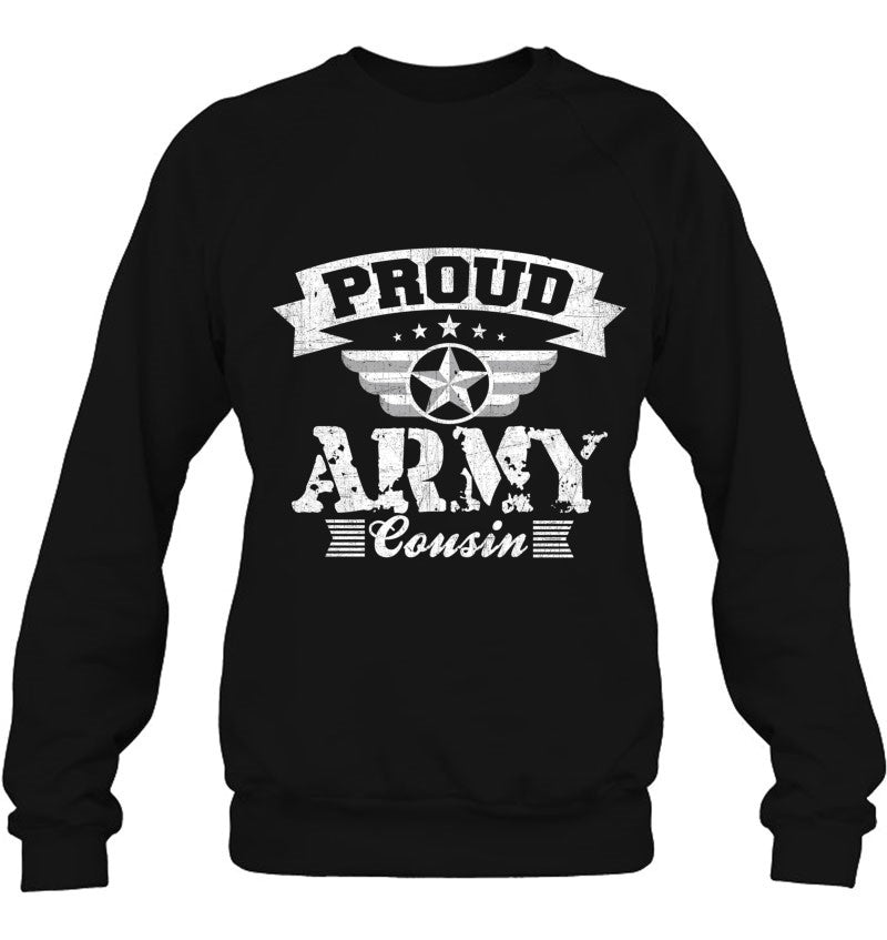Proud Army Cousin Family Relationship Gift T-Shirt