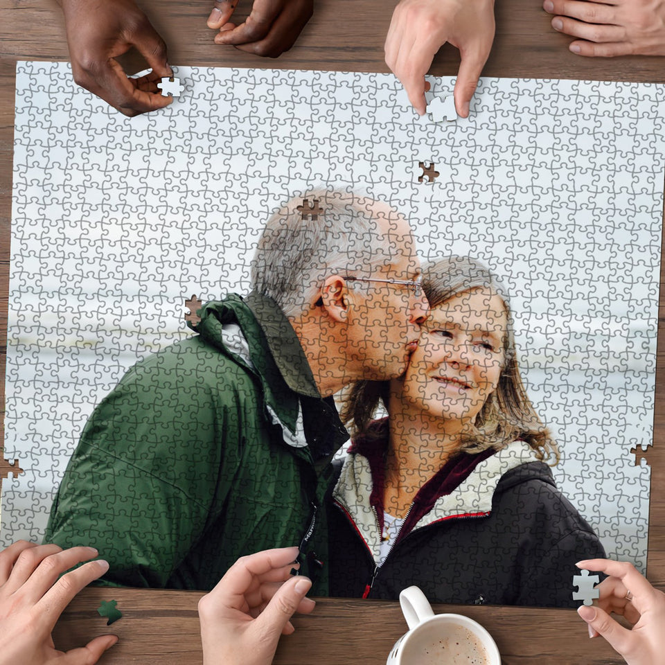 Custom Photo Puzzle, Traditional Anniversary Gifts, 50th Anniversary Gifts, One Year Anniversary Gifts