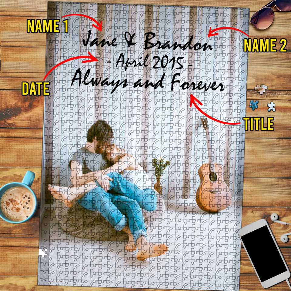 Photo Puzzle, 10 Year Anniversary Gift, Wedding Anniversary Gifts, Anniversary Gifts For Her