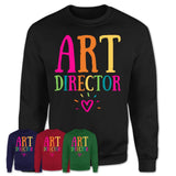 Art Director Rainbow Lettering Heart Shirt, Employee Appreciation Gifts