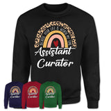 Assistant Curator Because Your Life Worth My Time Rainbow T-Shirt