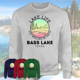 Bass Lake Texas Lake Life Cuz Beaches Be Salty Fishing Camping Team Shirt