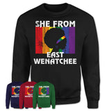 Black Girl She From East Wenatchee Washington Shirt LGBT Pride Gift