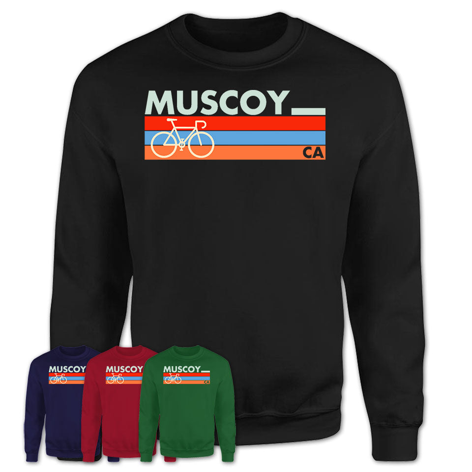California Muscoy Cycling Shirt for Family Teammates Vintage Retro Colors