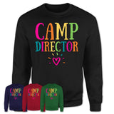 Camp Director Rainbow Lettering Heart Shirt, Employee Appreciation Gifts