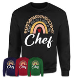 Chef Because Your Life Worth My Time Rainbow T-Shirt
