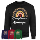 Compliance Manager Because Your Life Worth My Time Rainbow T-Shirt
