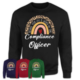 Compliance Officer Because Your Life Worth My Time Rainbow T-Shirt
