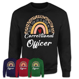 Correctional Officer Because Your Life Worth My Time Rainbow T-Shirt